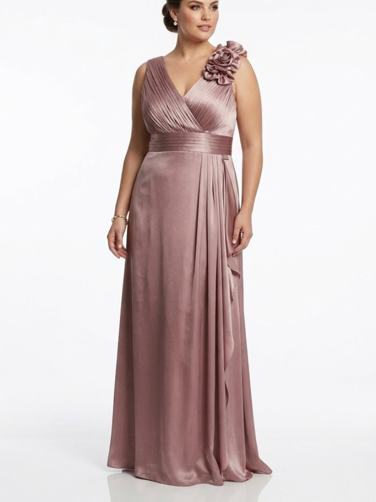Js Collections Chiffon & Taffeta Empire Waist Gown New- Sz. 16